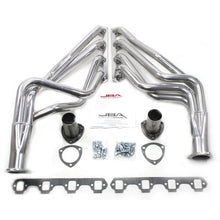 Load image into Gallery viewer, JBA JBA6613SJS JBA 65-73 Ford Mustang 260-302/71-73 Ford 260-351W SBF 1-5/8in Primary Silver Ctd Long Tube Header
