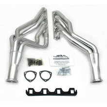 Load image into Gallery viewer, JBA JBA6611SJS JBA 65-73 Ford Mustang 260-302 SBF 5 Speed T5/T56 1-3/4in Primary Silver Ctd Long Tube Header
