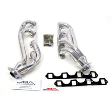 Load image into Gallery viewer, JBA JBA1650S-2JS JBA 65-73 Ford Mustang 260-302 SBF w/GT40-P Heads 1-5/8in Primary Silver Ctd Mid Length Header
