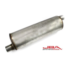 Load image into Gallery viewer, JBA JBA40-252201 JBA Universal Chambered 304SS Muffler 22in x 7in Round 2.5in Offset/Offset
