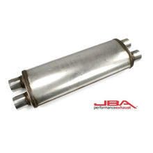Load image into Gallery viewer, JBA JBA40-252200 JBA Universal Chambered 304SS Muffler 22x8x5 2.5in Dual In/Dual Out
