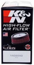 Load image into Gallery viewer, K&amp;N Engineering KNNHD-1614 K&amp;N Replacement Unique Air Filter 6.625in L x 4.75in W x 1.625in H with 1 Flange for Harley Davidson

