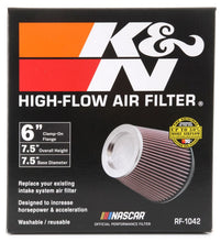Load image into Gallery viewer, K&amp;N Engineering KNNRF-1042 K&amp;N Round Tapered Universal Air Filter 6in Flange ID x 7.5in Base OD x 5in Top OD x 6.5in Height
