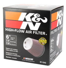 Load image into Gallery viewer, K&amp;N Engineering KNNRF-1042 K&amp;N Round Tapered Universal Air Filter 6in Flange ID x 7.5in Base OD x 5in Top OD x 6.5in Height
