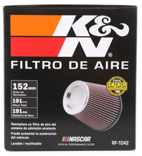 Load image into Gallery viewer, K&amp;N Engineering KNNRF-1042 K&amp;N Round Tapered Universal Air Filter 6in Flange ID x 7.5in Base OD x 5in Top OD x 6.5in Height
