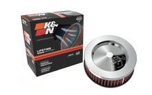 Load image into Gallery viewer, K&amp;N Engineering KNNRC-0850 K&amp;N Universal Chrome Filter 2.438in Flange ID x 5.125in OD x 2in H
