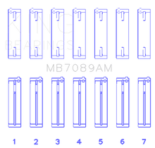 Load image into Gallery viewer, King Engine Bearings KINGMB7089AM King Audi/Volkswagen ABV/AES/AUE Crankshaft Main Bearing Set (Set of 7) - Size STD
