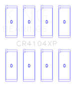 King Engine Bearings KINGCR4104XP King Audi/VW 83-03 1.6L/1.8L/2.0L Performance Rod Bearing Set - Size STD