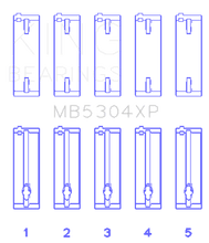Load image into Gallery viewer, King Engine Bearings KINGMB5304XP0.5 King Mazda B6/B6-T/ZM/B3/B5 (Size +0.5) Main Bearing Set
