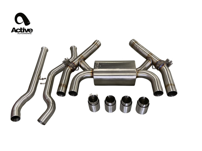 F87 M2C VALVED REAR AXLE-BACK EXHAUST Exhaust ACTIVE AUTOWERKE Stainless Brushed  