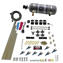 Load image into Gallery viewer, Nitrous Express NEX80001EFI-12 Nitrous Express 8 Cyl Piranha Direct Port 4 Solenoids Nitrous Kit (200-500HP EFI Jets) w/12lb Bottle
