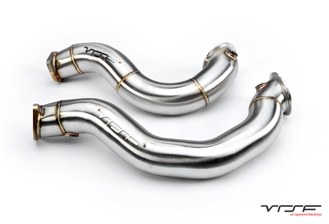 VRSF 10902010 VRSF 3″ Cast Stainless Steel Catless Downpipes N54 V2 2007 – 2010 BMW 335i / 2008 – 2012 BMW 135i