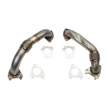 Load image into Gallery viewer, Wehrli wcfWCF100590 Wehrli 01-04 Chevrolet 6.6L Duramax LB7 2in Stainless Up Pipe Kit w/Gaskets - Single Turbo
