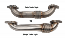 Load image into Gallery viewer, Wehrli wcfWCF100590 Wehrli 01-04 Chevrolet 6.6L Duramax LB7 2in Stainless Up Pipe Kit w/Gaskets - Single Turbo
